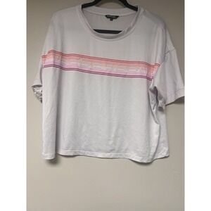 Bebe Sport Women's Crop‎ Workout T Shirt Size XL